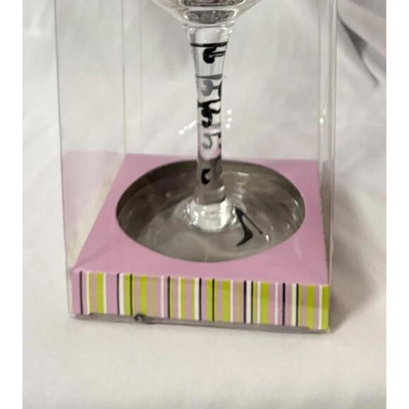 NIB Wine Glass Single And Sexy Handmade by Formation Birthday Celebrate Single - Picture 5 of 6